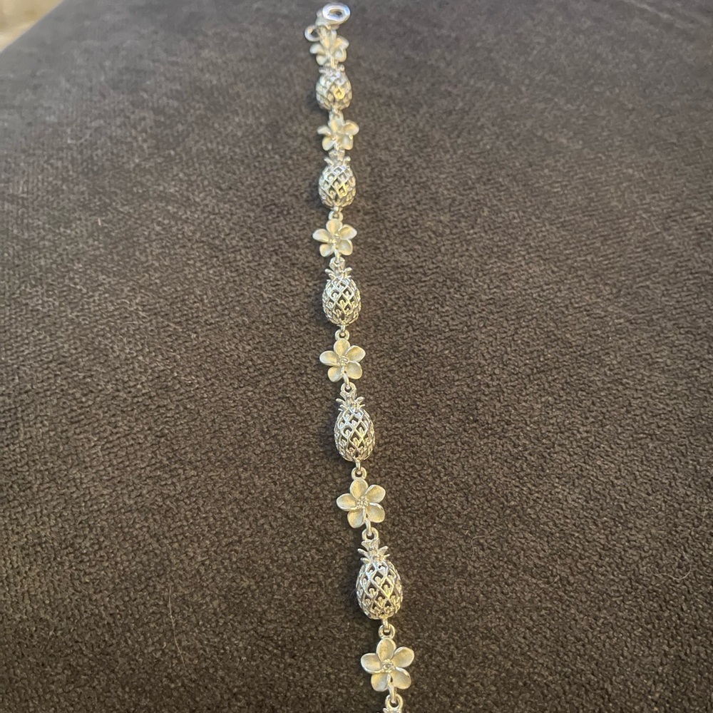 Pineapple Sterling Silver Bracelet! - image 2